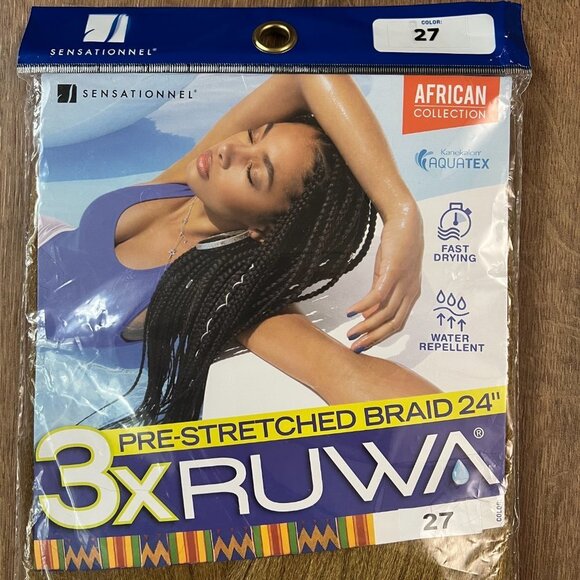 NEW Sensationnel Pre-Stretched Braiding Hair - 3X Ruwa - Picture 4 of 9